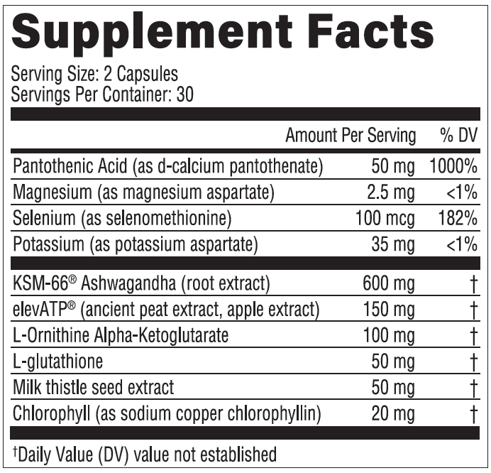 Super Cell Supplement Facts